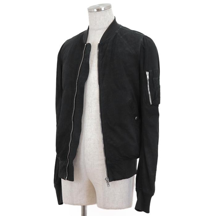 美品】リックオウエンス ボンバージャケット タンニン鞣し ラムレザー