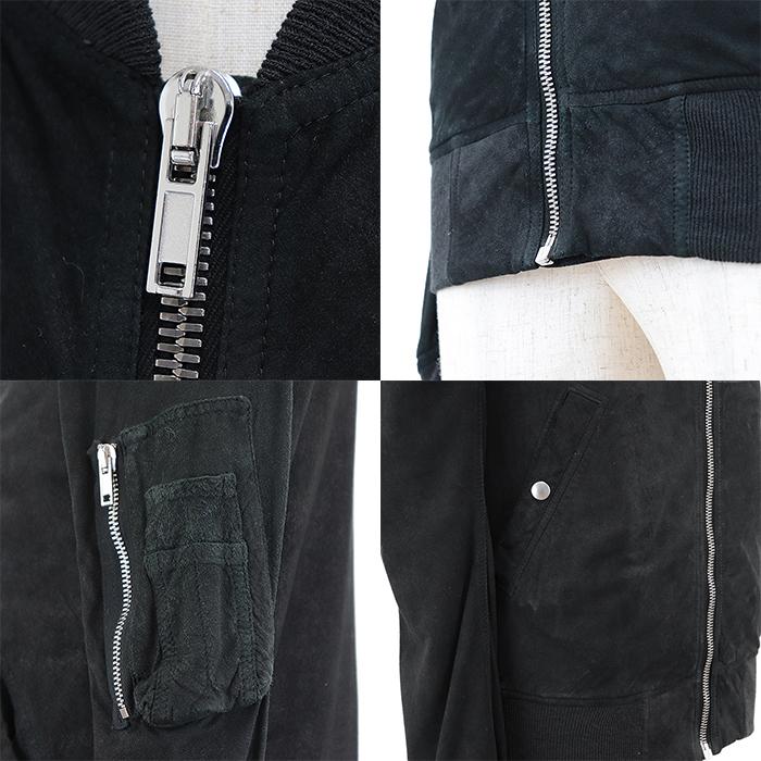 美品】リックオウエンス ボンバージャケット タンニン鞣し ラムレザー