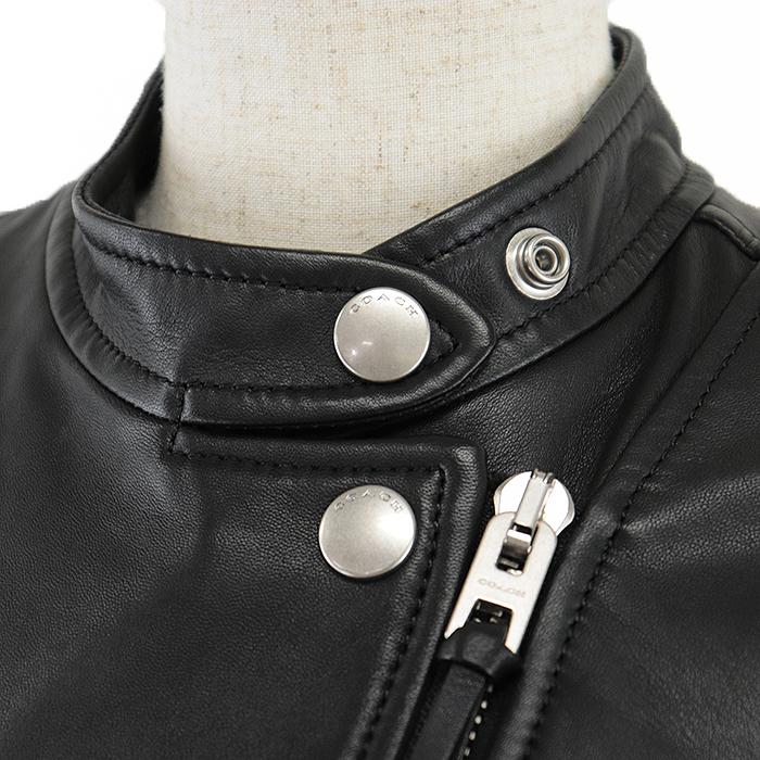 新品未使用！コーチ［ライダース］ダブル　ジップ　レザー　羊革　サイズS COACH 【美品】COACH コーチ ライダースジャケット ラムレザー