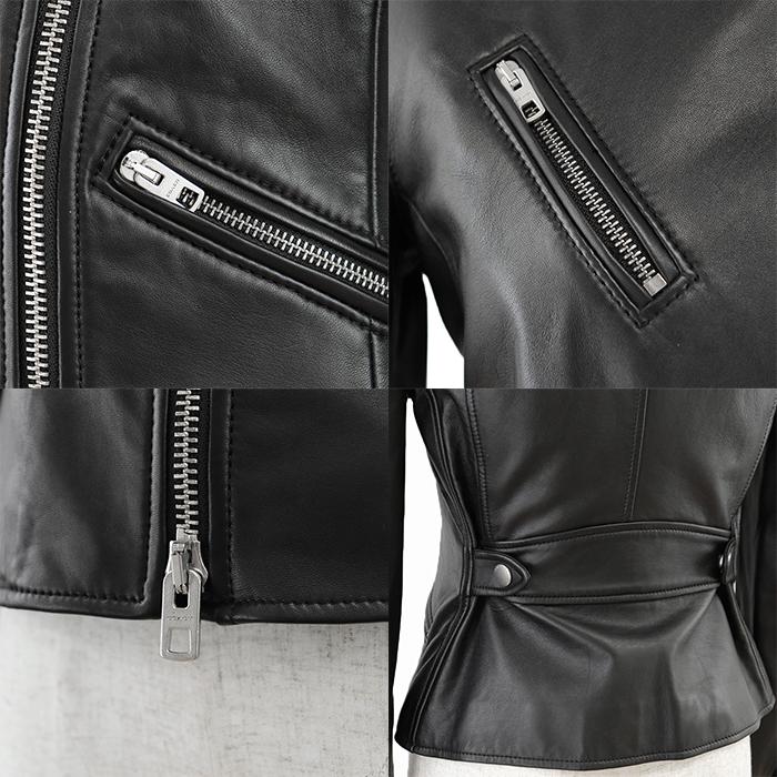 COACH 【美品】COACH コーチ ライダースジャケット ラムレザー