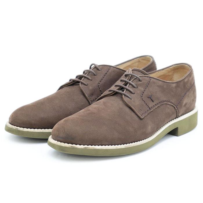 SALE】TOD'S トッズ ダービーシューズ ヌバック レザー T ロゴ