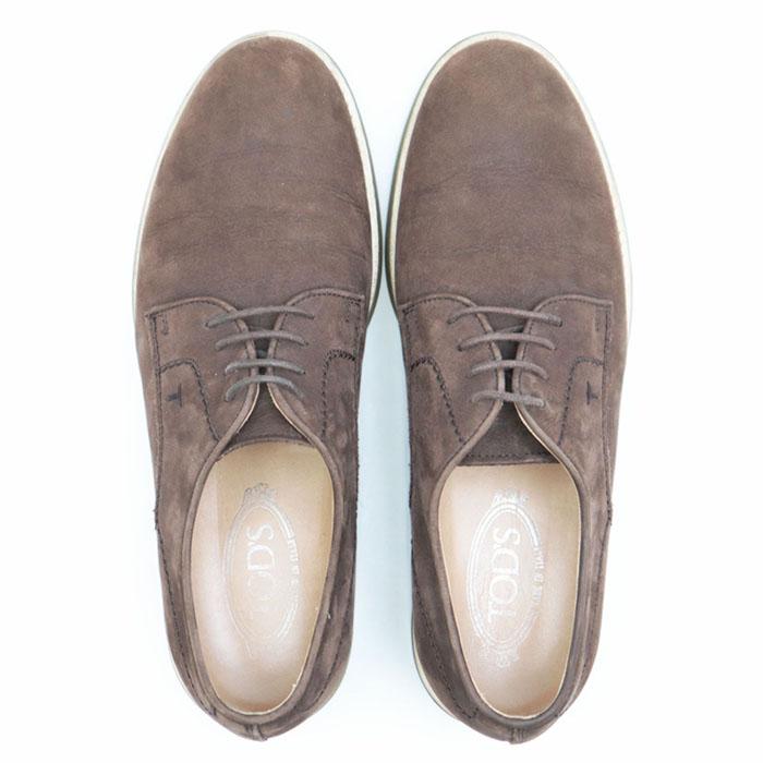 SALE】TOD'S トッズ ダービーシューズ ヌバック レザー T ロゴ