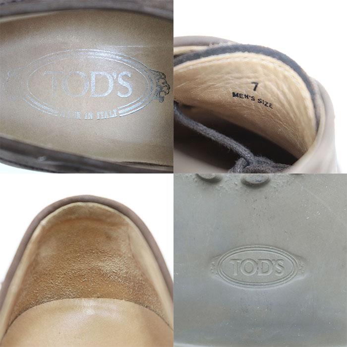 SALE】TOD'S トッズ ダービーシューズ ヌバック レザー T ロゴ