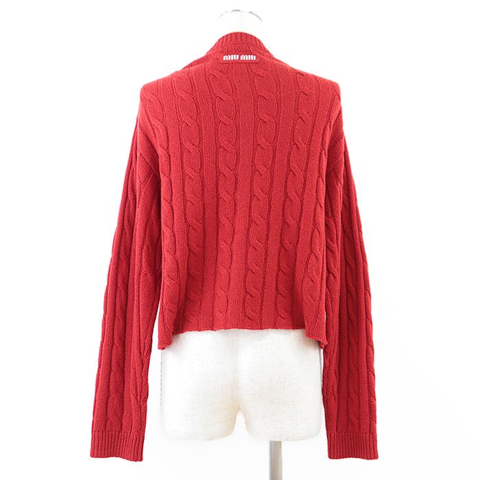 極美品】Miu Miu ミュウ カーディガン ニット カシミヤ100