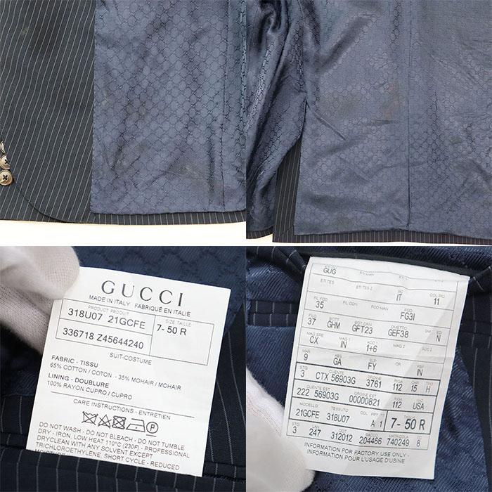 グッチ スーツ セットアップ イタリア製 ストライプ ロゴボタン刻印 黒 楽天市場】Gucci グッチ（スーツ・セットアップ｜メンズ