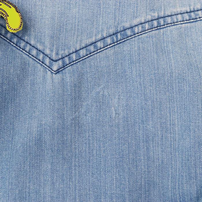 GUCCI グッチ グラデーション デニムシャツ ワンピース 36 GUCCI 【美品】GUCCI グッチ ワンピース シャツ ウエスタン