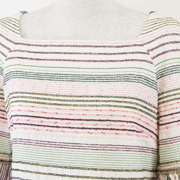 極美品✨CHANEL シャネル　ノースリーブ　ココマーク　ボーダー　ミニワンピ 極美品✨CHANEL シャネル ノースリーブ ココマーク ボーダー