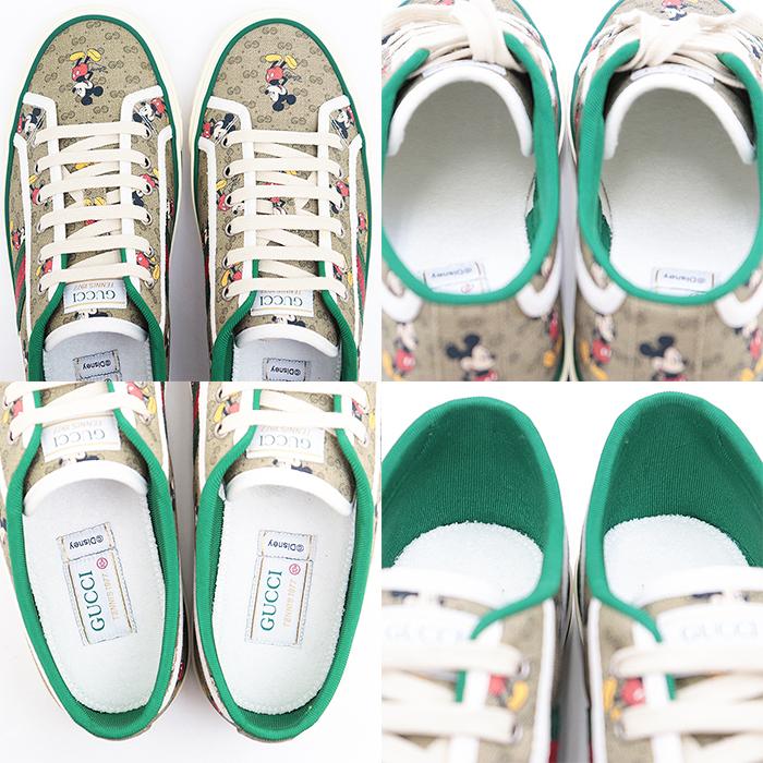 【新品未使用】GUCCI × Disney スニーカー ミッキー 未使用 グッチ GUCCI × ディズニー コラボ スニーカー 7 1/2