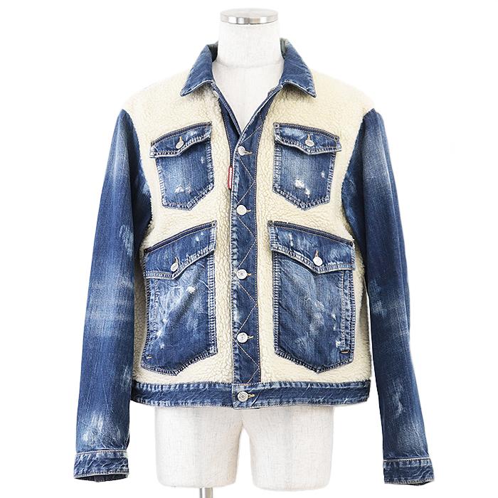 DSQUARED2（ディースクエアード） ジャケット デニム × ボア 