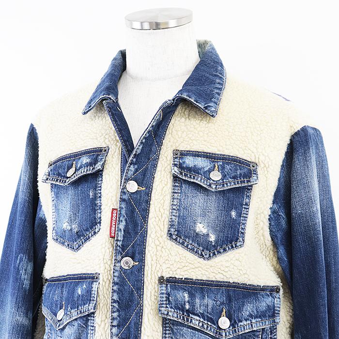 DSQUARED2（ディースクエアード） ジャケット デニム × ボア 