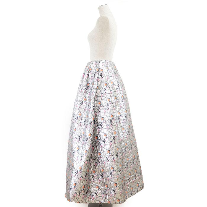 【美品】クリスチャンディオール Dior スカート 花柄 マルチカラー 高級 美品】Christian Dior クリスチャン ディオール スカート パニエ