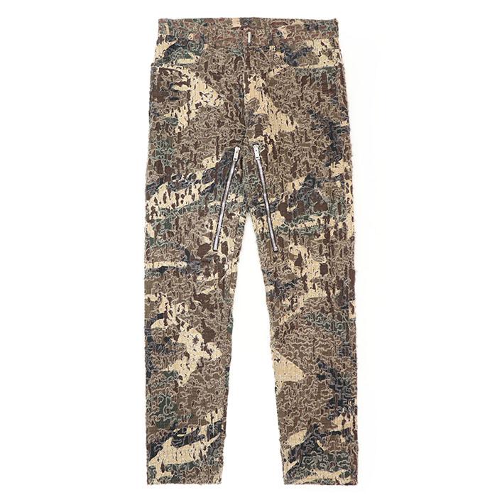 極美品】GIVENCHY ジバンシィ パンツ デストロイ ロゴ レザー パッチ