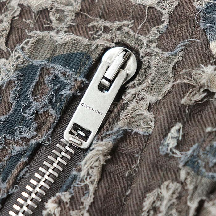 極美品】GIVENCHY ジバンシィ パンツ デストロイ ロゴ レザー パッチ