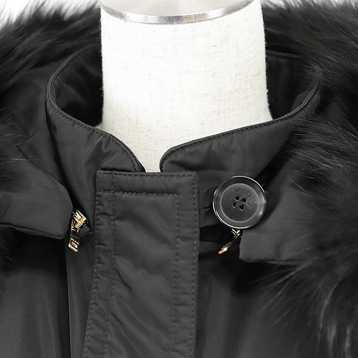 GUCCI グッチレディースダウンコート ブラック GUCCI レディースダウンコート、ダウンジャケット｜コート
