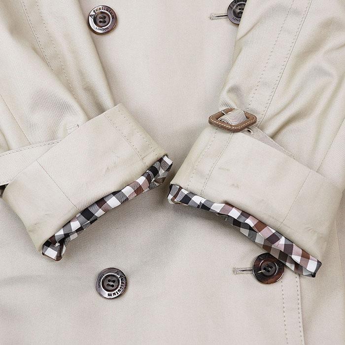 Aquascutum アクアスキュータム コート トレンチ ロゴ コットン