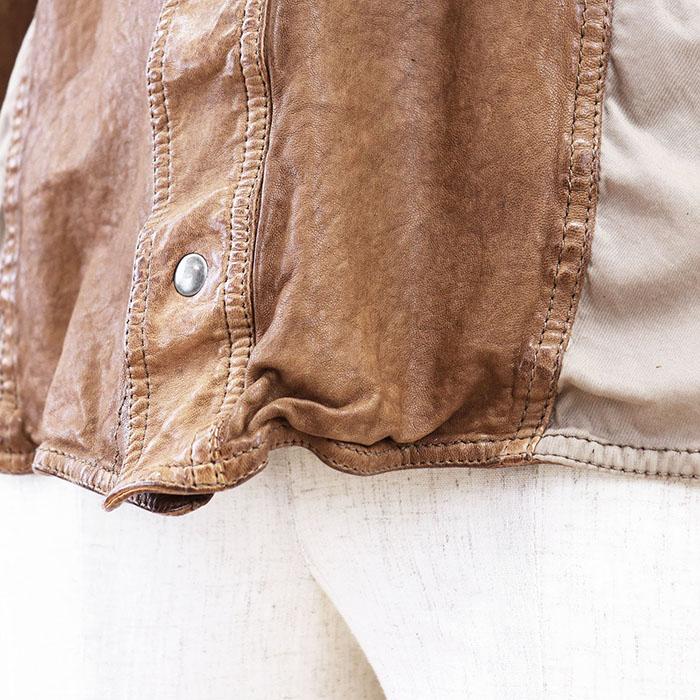 DOLCE & GABBANA ドルチェ アンド ガッバーナ ジャケット ラム レザー