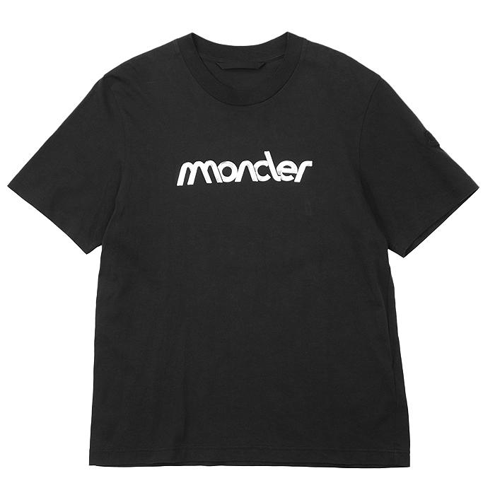 L*す様 MONCLER ブラック ロゴ Tシャツ MONCLER（モンクレール） Tシャツ 2023年製 半袖 シグネチャー ロゴ