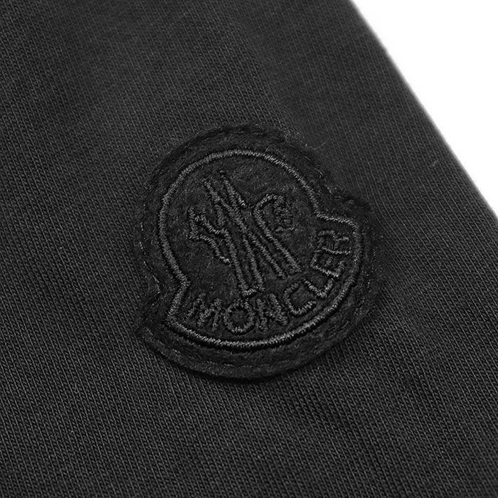 MONCLER 2023 ビッグロゴ ワッペン 半袖Tシャツ M 黒 MONCLER（モンクレール） Tシャツ 2023年製 半袖 シグネチャー ロゴ