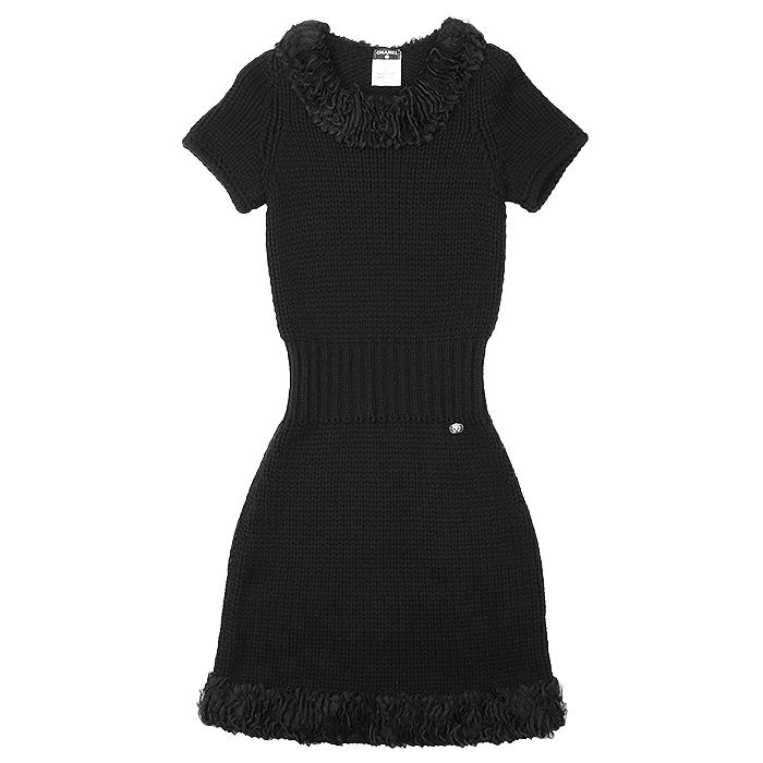 アルビ CHANEL 袖ロゴ半袖ニットワンピース CHANEL】シャネル『半袖