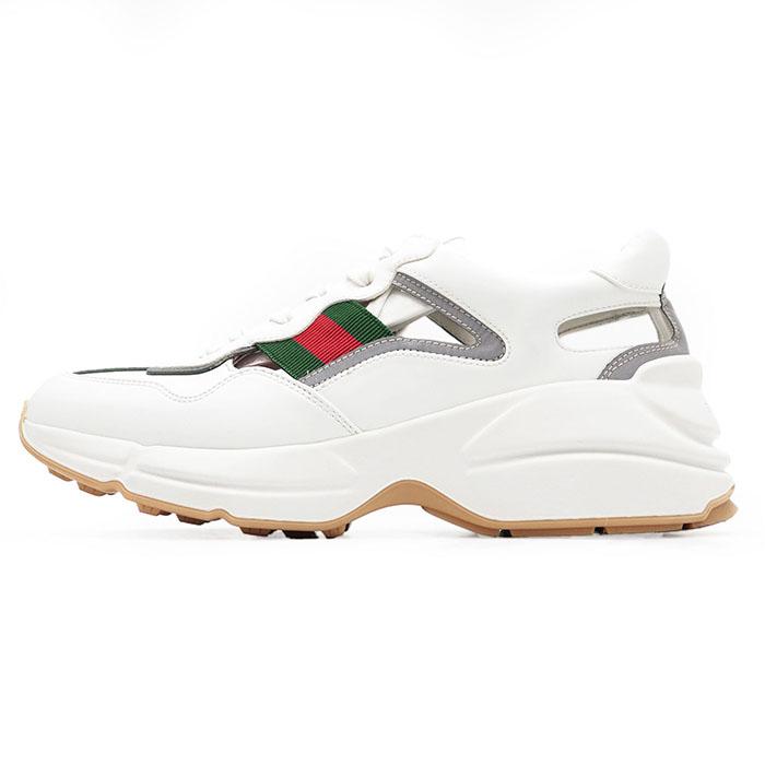 GUCCI 【美品】GUCCI グッチ スニーカー ダッド Rhyton ライトン ロゴ