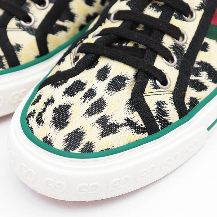 GUCCI 【美品】GUCCI グッチ スニーカー レオパード ヒョウ柄