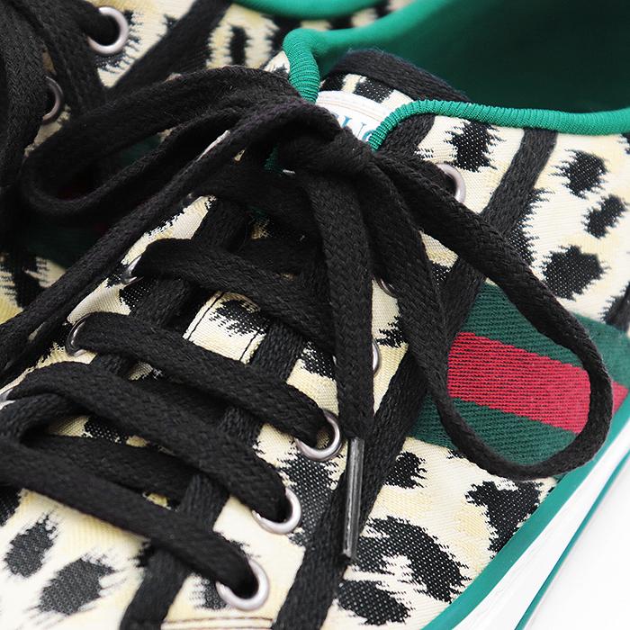 GUCCI（グッチ） 【美品】GUCCI スニーカー レオパード ヒョウ柄 ロゴ