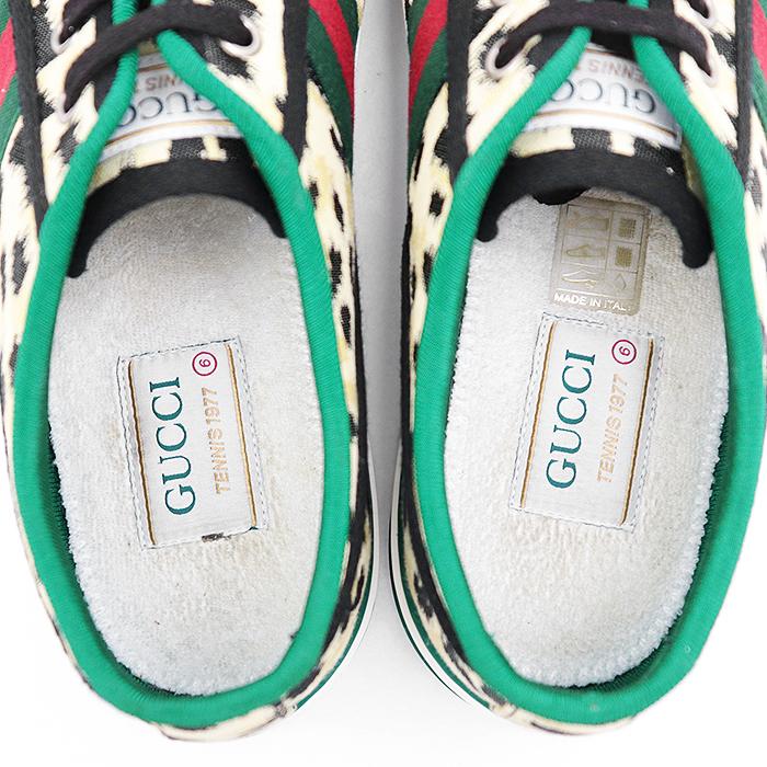 GUCCI（グッチ） 【美品】GUCCI スニーカー レオパード ヒョウ柄 ロゴ