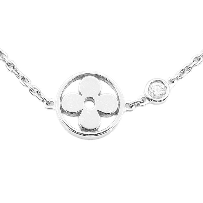 LOUISVUITTONルイヴィトンネックレスホワイトゴールドダイヤ