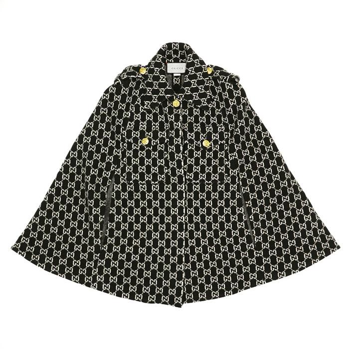 GUCCI 【極美品】GUCCI グッチ ケープ ジャカード ウール100％ 21AW GG