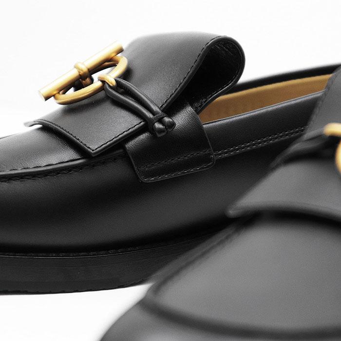 HERMES 【新品同様】HERMES エルメス ローファー インパクト H