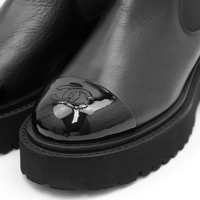 CHANEL 【極美品】CHANEL シャネル ブーツ G38218 サイドゴア