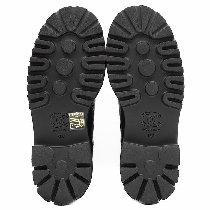 CHANEL 【極美品】CHANEL シャネル ブーツ G38218 サイドゴア レザー