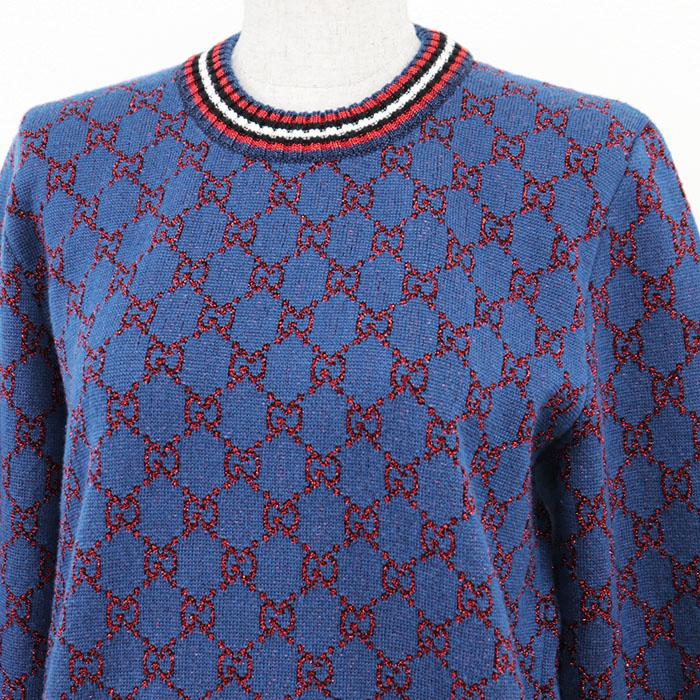 春先　GUCCI グッチのセーター紺色　値引き　ゴルフシャツ 春先 GUCCI グッチのセーター紺色 値引き ゴルフシャツ - メルカリ