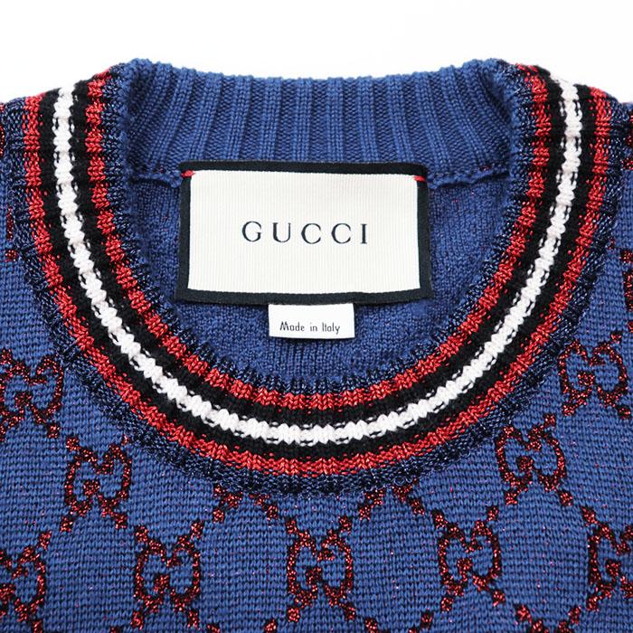 GUCCI 【極美品】GUCCI グッチ セーター ニット GG ロゴ モノグラム