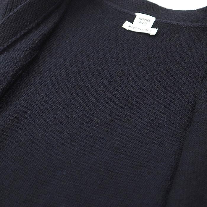 HERMES（エルメス） 【美品】HERMES ベスト ニット カシミヤ100％ ロゴ