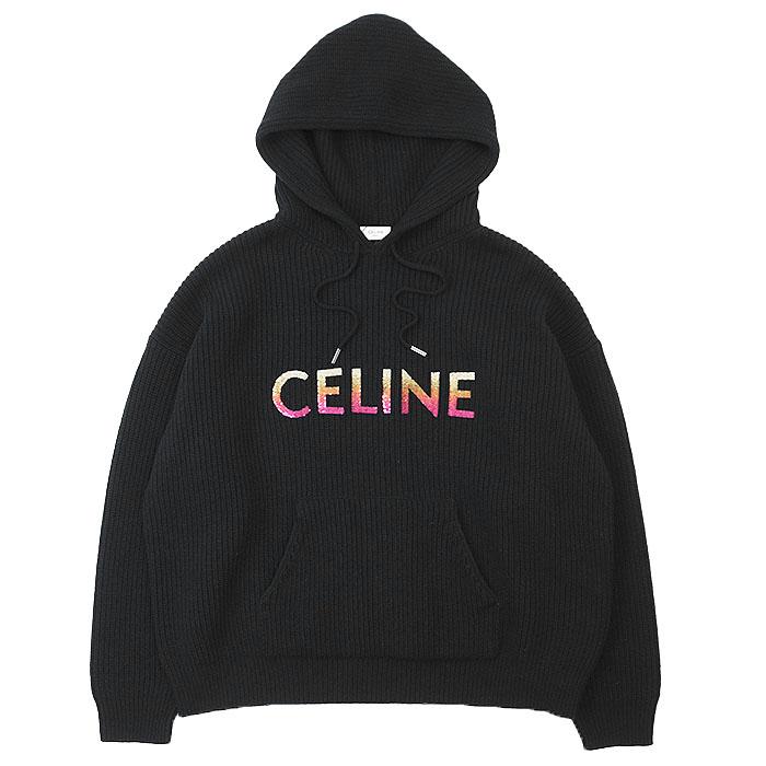 CELINE（セリーヌ） 【新品同様】CELINE パーカー ニット ロゴ