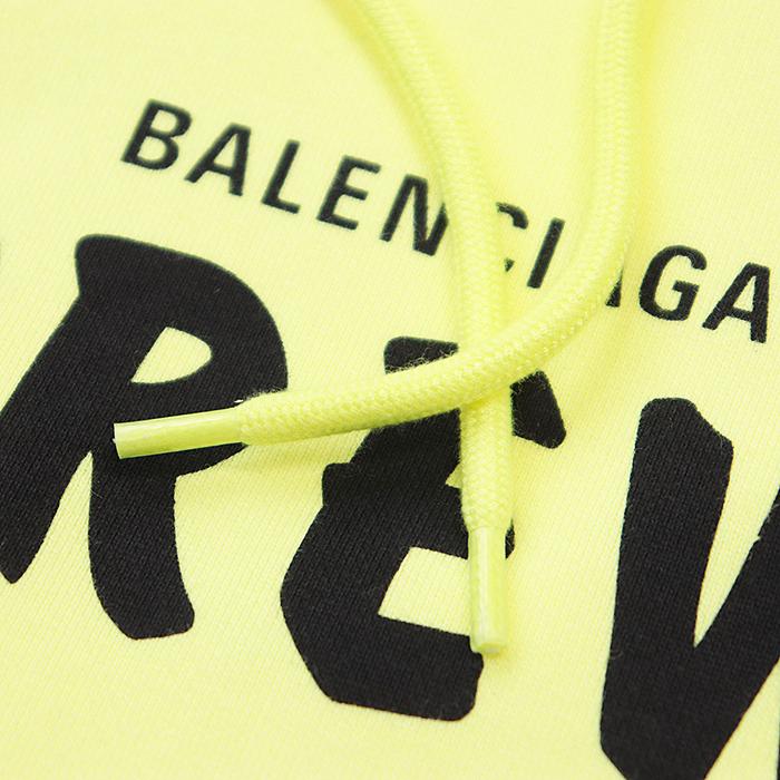 BALENCIAGA CREW パーカー イエロー Balenciaga Crew Oversize Hoodie Yellow Men's - SS21 - US