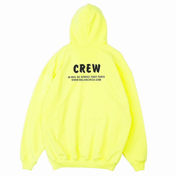 Balenciaga ジップアップパーカー ネオンイエロー S BALENCIAGA（バレンシアガ） 【美品】BALENCIAGA パーカー 2020年製