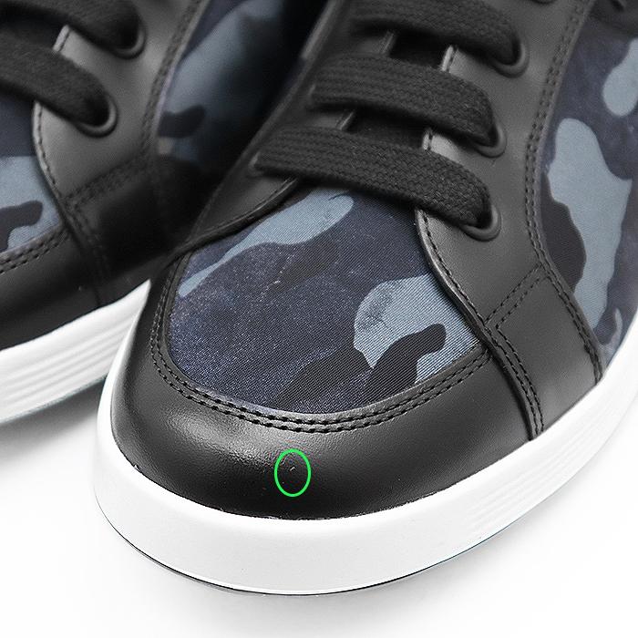 PRADA 【新品同様】PRADA プラダ スニーカー ハイカット レース