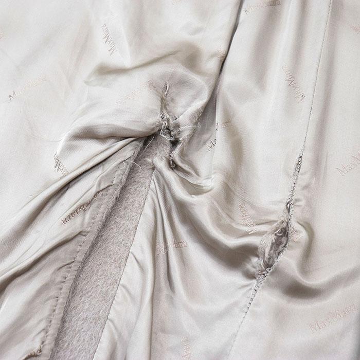 Max Mara マックス マーラ コート ラップ アルパカ × ウール シャギー