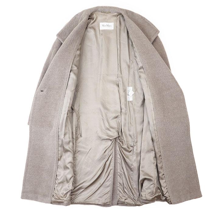 Max Mara マックス マーラ コート ラップ アルパカ × ウール シャギー