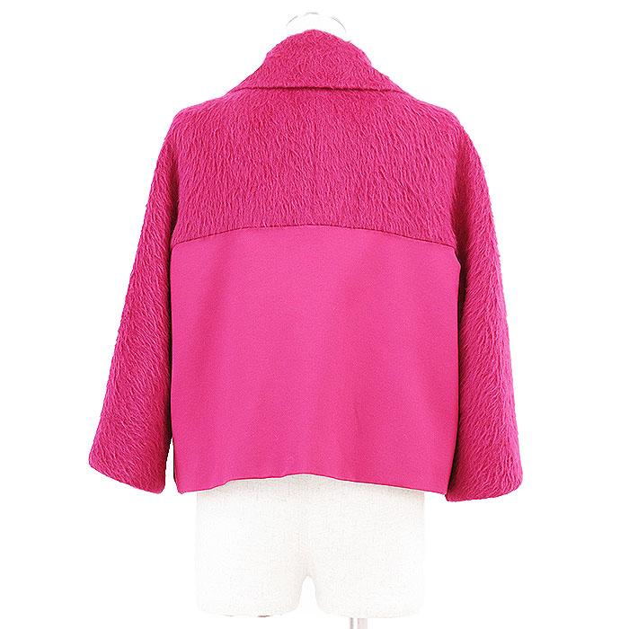 極美品★MaxMara★アルパカふわふわシャギーコート★ピンクベージュ★切替 Max Mara 【並行輸入品】 マックスマーラ MAXMARA レディース