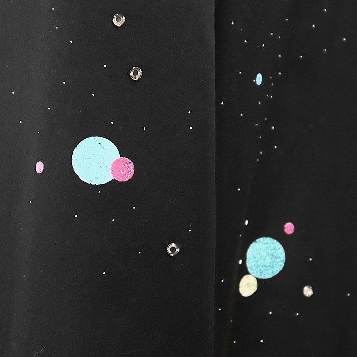 【極美品】SAINT LAURENT PARIS サン ローラン パリ ブルゾン スタジャン ロゴ ギャラクシー 宇宙 プリント 長袖 レディース 38 黒 伊製 |  | 02