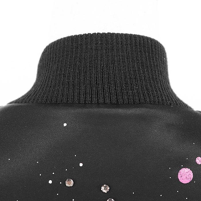 【極美品】SAINT LAURENT PARIS サン ローラン パリ ブルゾン スタジャン ロゴ ギャラクシー 宇宙 プリント 長袖 レディース 38 黒 伊製 |  | 06