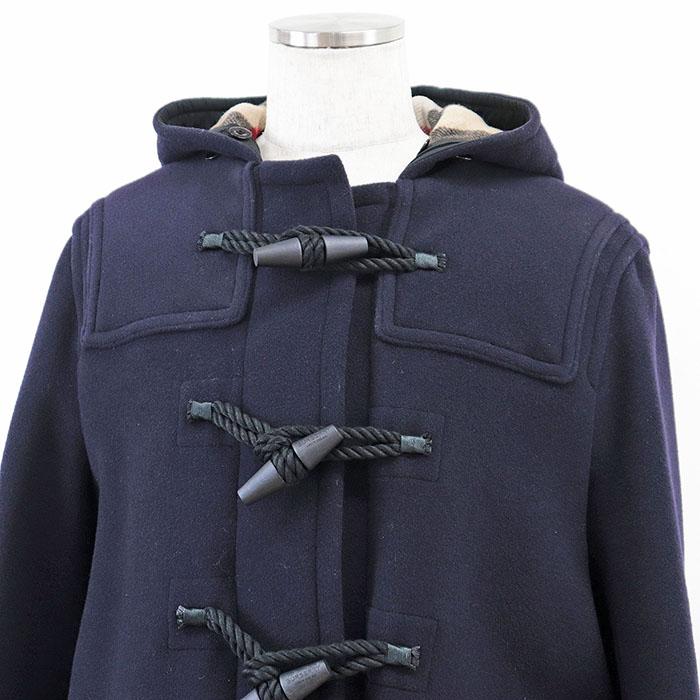 バーバリーロンドン ロングダッフルコート ロゴ刻印ボタン　チェック　トグル バーバリーロンドン ロングダッフルコート ロゴ刻印ボタン チェック トグル