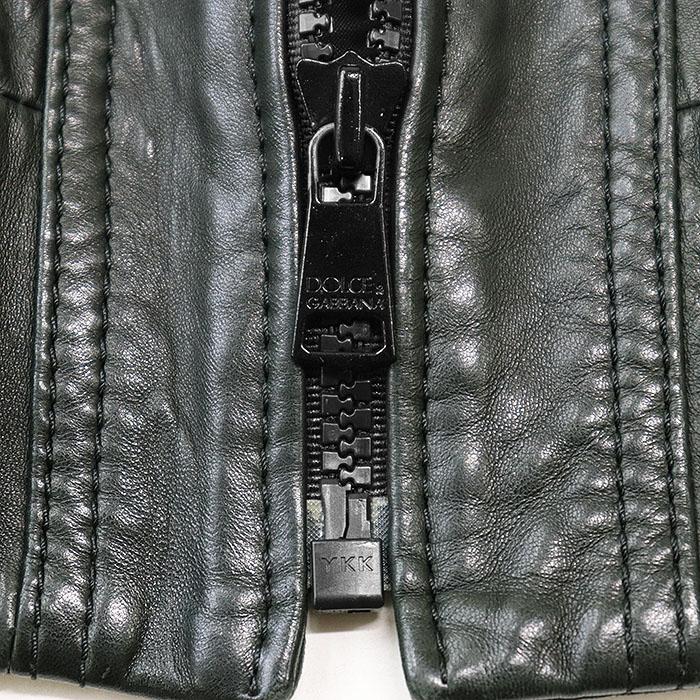 DOLCE & GABBANA ドルチェアンドガッバーナ　ラムスキンジャケット DOLCE & GABBANA ドルチェ アンド ガッバーナ ジャケット レザー