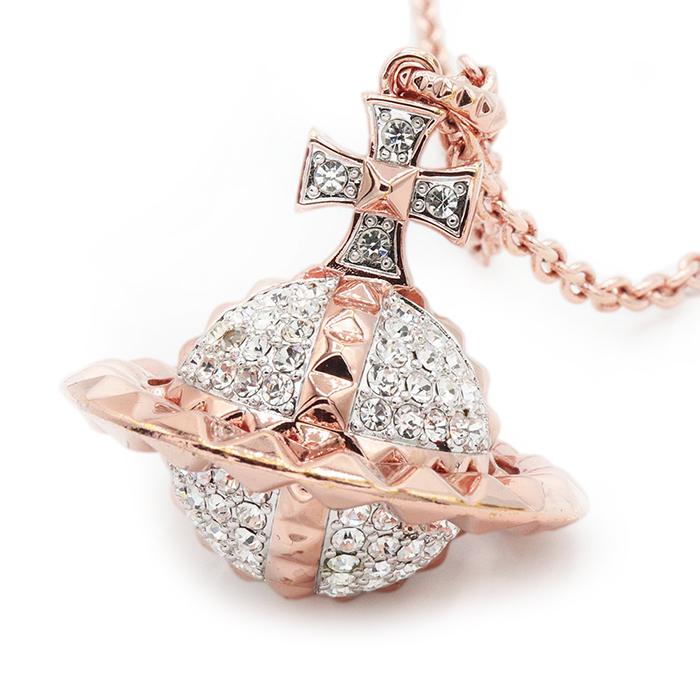 【美品】Vivienne Westwood ヴィヴィアンウエストウッド MAYFAIR 3D LARGE ORB PENDANT オーブ ペンダント ネックレス ピンクゴールド | 