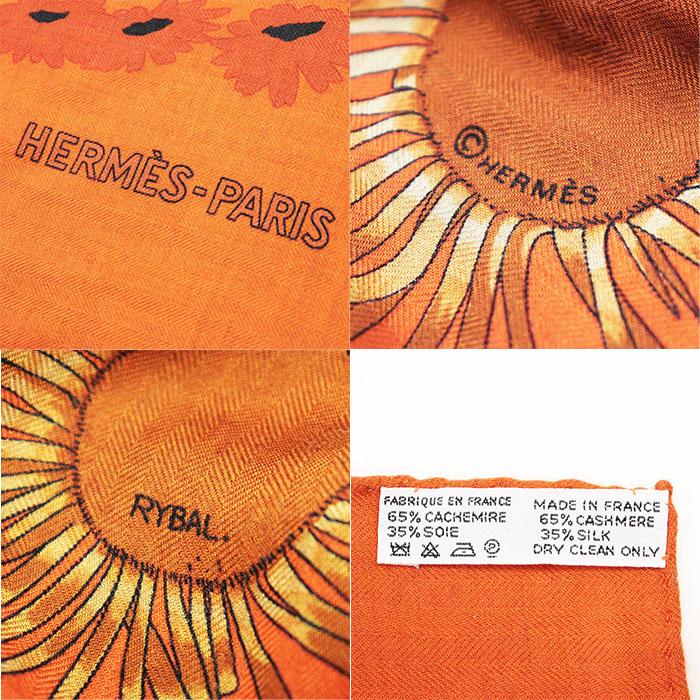 エルメス　エレガントなひまわりデザインスカーフ エルメス エレガントなひまわりデザインスカーフ