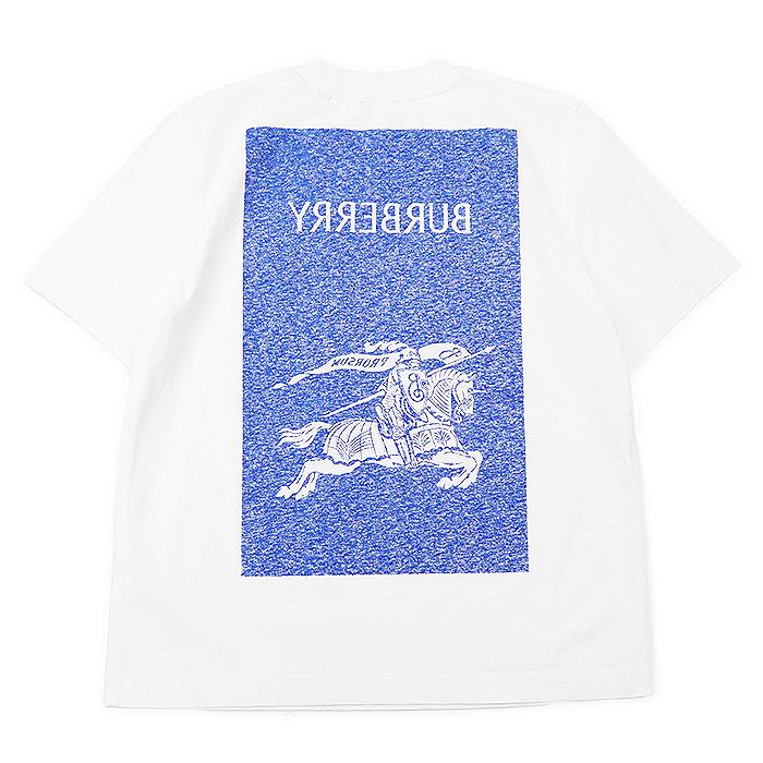 【Burberry】バックプリントTシャツ 白 Lサイズ BURBERRY 【美品】BURBERRY バーバリー Tシャツ ロゴ エクエス