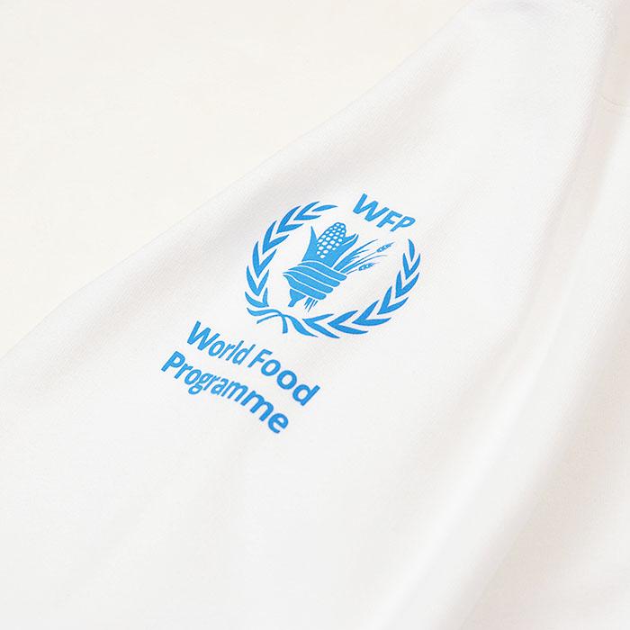 【極美品】BALENCIAGA バレンシアガ パーカー World Food Programme WFP 2022年製 ロゴ プリント 綿100% タグ付属 ユニセックス XS 白 葡製_2